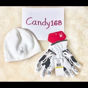 NWT SPYDER White Gloves 🧤 Women’s Size Medium
